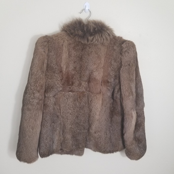 Vintage Upward Rabbit Fur Coat - Picture 2 of 7
